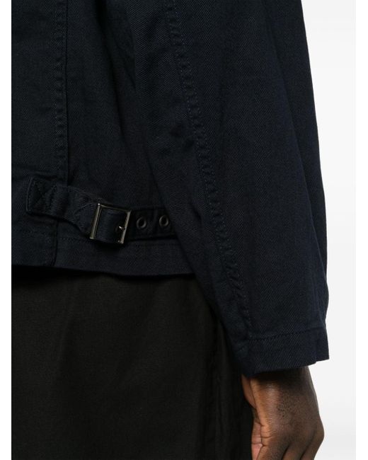 Yohji Yamamoto R-single Katoenen Shirtjack in het Black voor heren