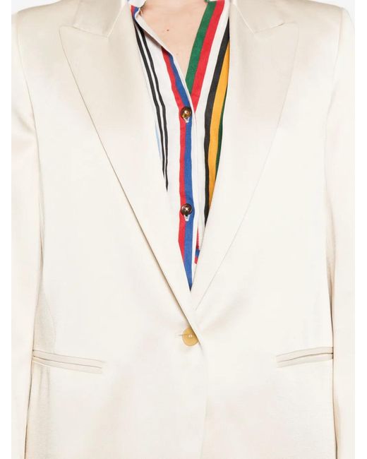 Forte_forte White Single-Breasted Blazer
