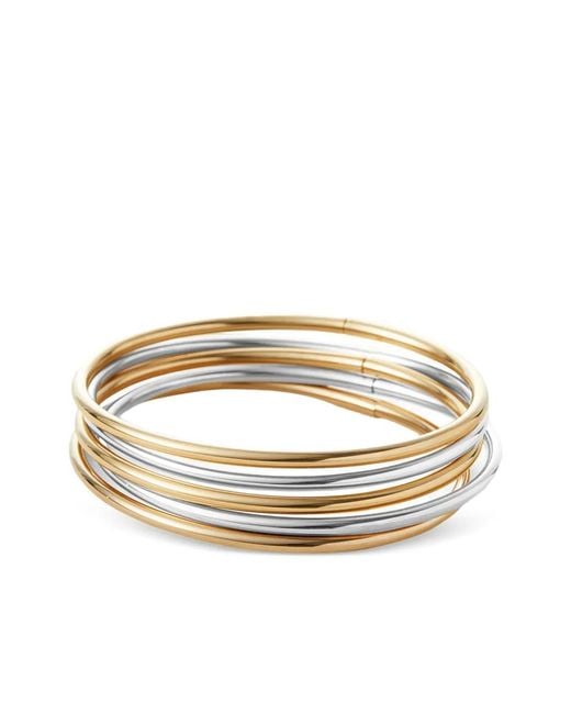 Jenny Bird White Dane Two-Tone Bangle Bracelet (Set Of Five)