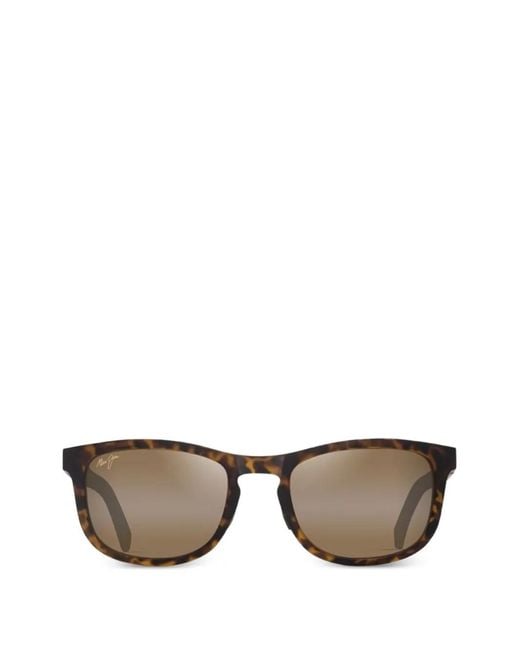 Maui Jim Gray Aliali Af Square-Frame Sunglasses