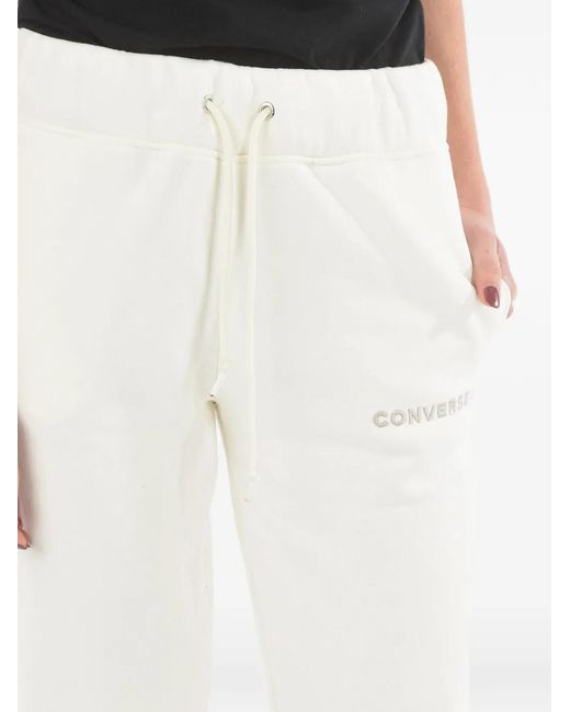 Converse White Drawstring Track Pants