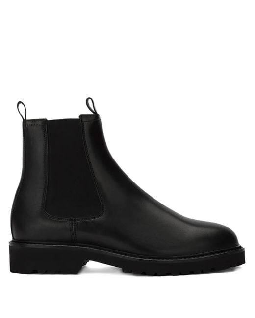 Bally Black Elastic-Panel Leather Boots for men