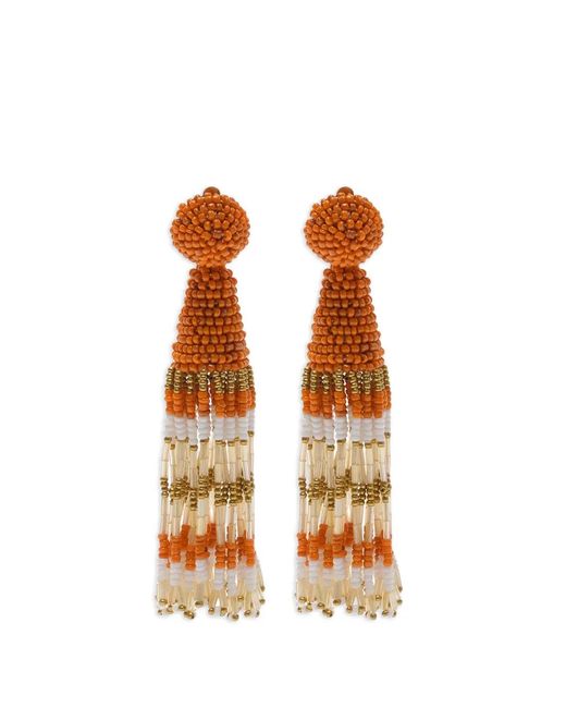 Maliparmi Orange Garden Beads Earrings