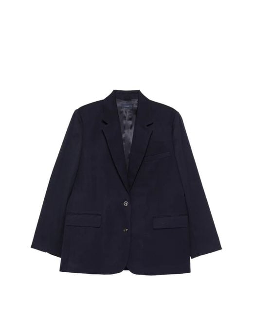 Soeur Blue Buttoned Blazer
