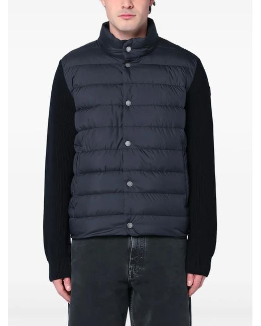 Doudoune À Empiècements Moncler pour homme en coloris Blue