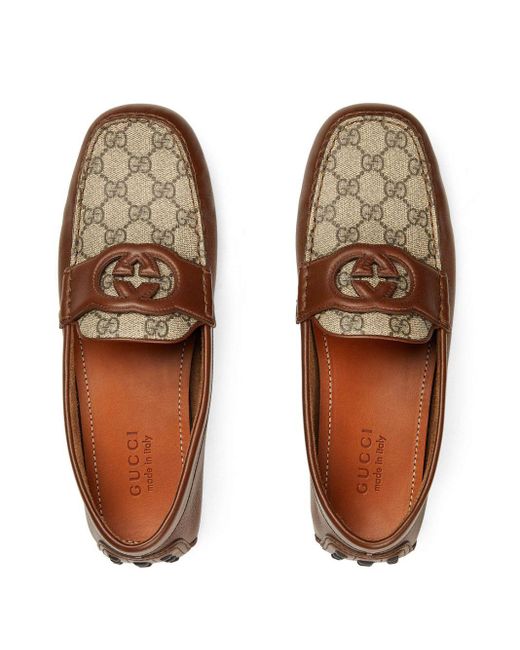 Gucci Loafers Met GG-logo in het Brown voor heren