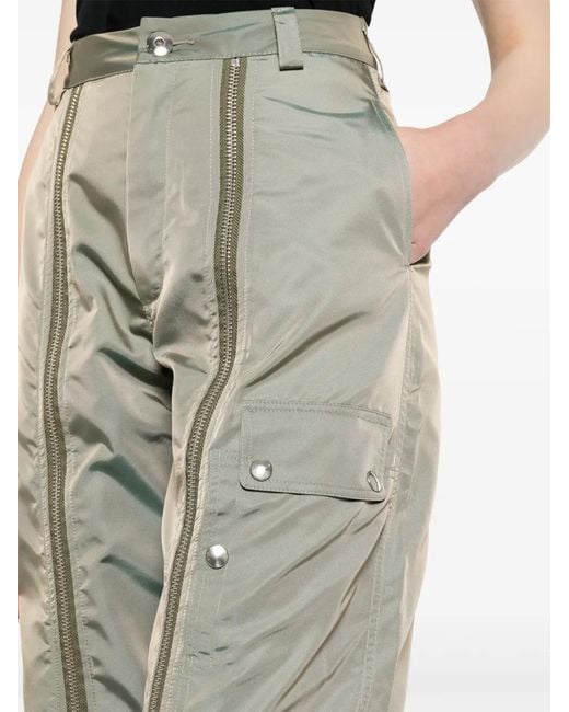 VAQUERA White Zip-Detail Cropped Trousers
