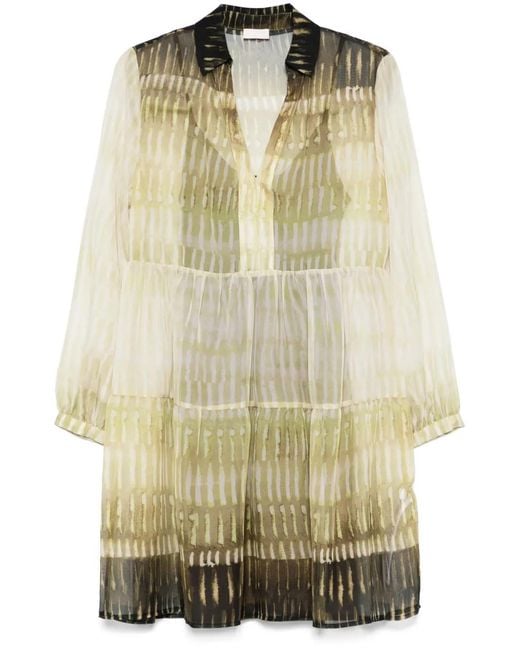 Liu Jo Natural Motif Mini Dress