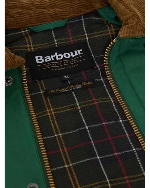 Barbour Green Spey Oversized Jacket for men