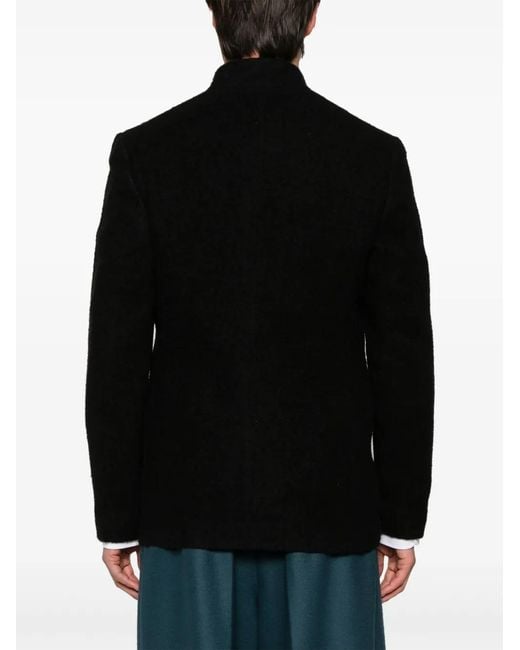 Gabriela Hearst Black Obi Brushed Single-Breasted Blazer for men