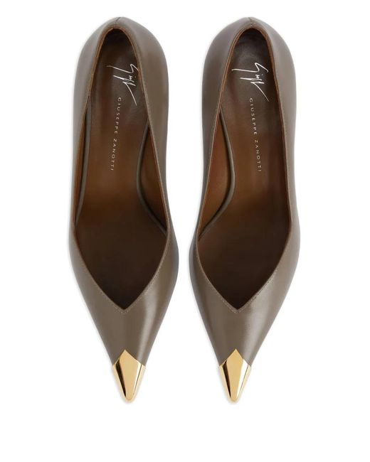 Giuseppe Zanotti Brown 50Mm Melaine Pointed Pumps