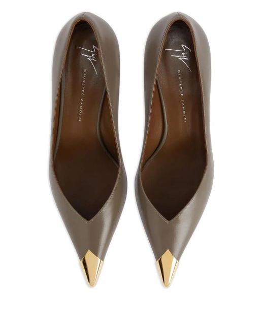 Giuseppe Zanotti Brown 50Mm Melaine Pointed Pumps