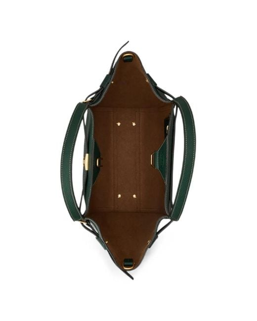 Tod's Green Small Leather Tote Bag