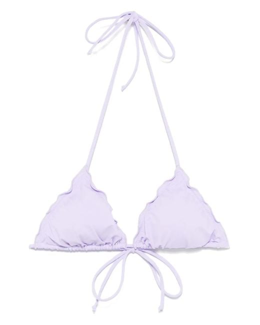 Mc2 Saint Barth White Sagittarius Bikini Top