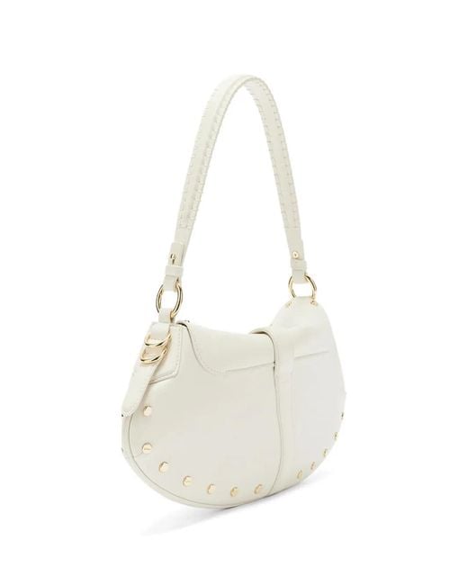 Ganni White Sac Porté Épaule À Boucle