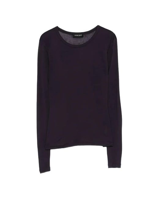 Anine Bing Blue Sylvie Long Sleeve Knitwear