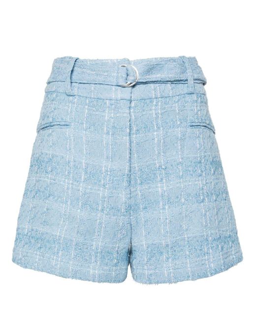 IRO Blue Zaira Tweed-Shorts