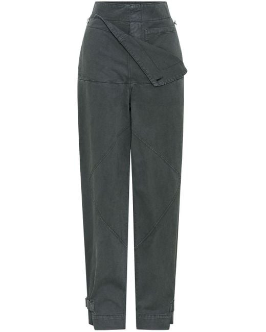 Dion Lee Gray Belted Layered Trousers
