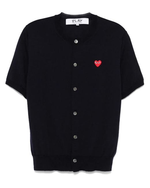 COMME DES GARÇONS PLAY Black Heart-Patch Cardigan