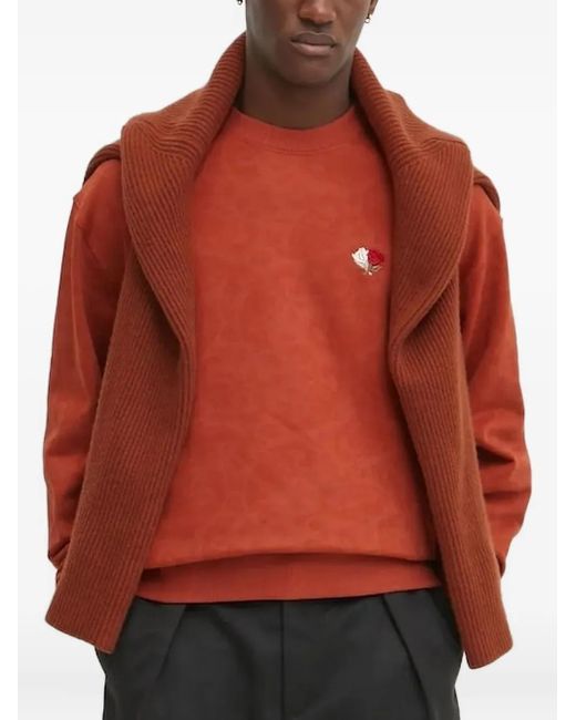 Les Deux Red Cotton Sweatshirt for men