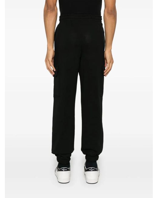 Lacoste Black Cargo Track Trousers for men