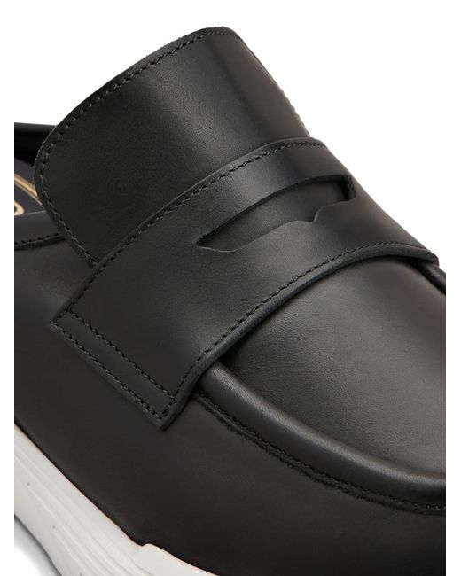Tod's Black Penny-Bar Mules