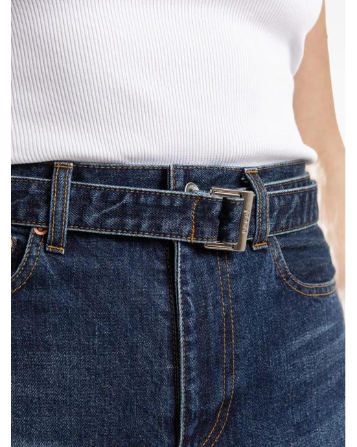 Vaqueros Con Cinturón Sacai de color Blue