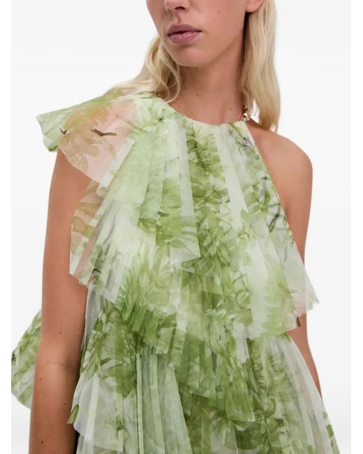 Aje. Green Westlyn Floral-Print Maxi Dress