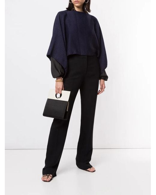 Voz Blue Solid Cropped Jumper