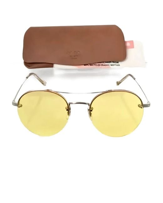 Garrett Leight Metallic Beaumont Sunglasses