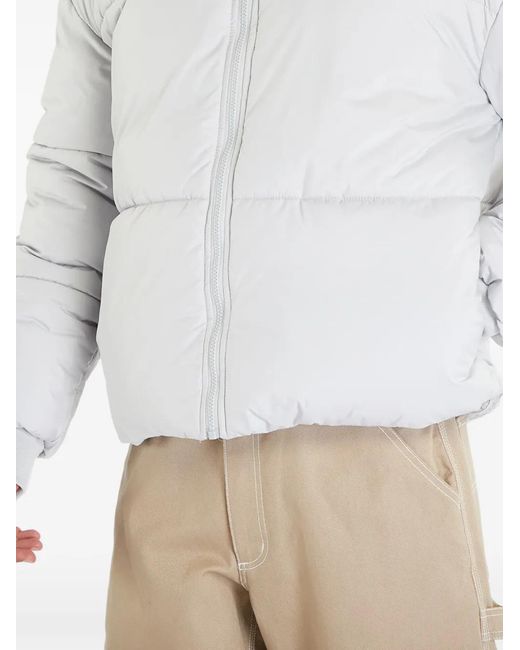 Urban Classics White Padded High-Neck Jacket for men