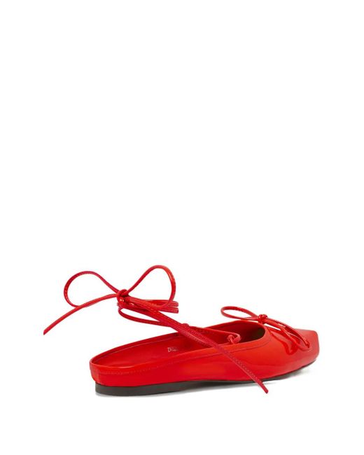 Hui Milano Red Square-Toe Pumps