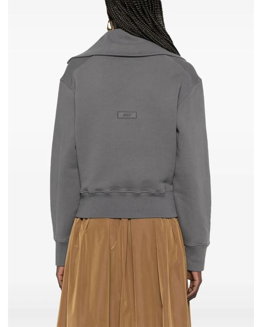 Autry Sweater Met Rits in het Gray