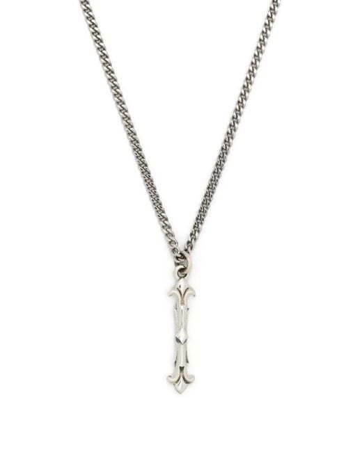 Emanuele Bicocchi Metallic Alphabet Pendant Necklace