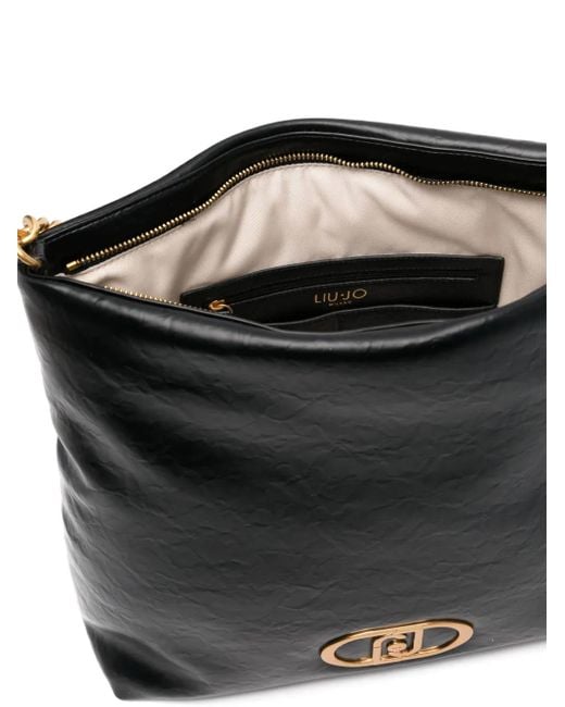 Liu Jo Black Lapuffy Shoulder Bag