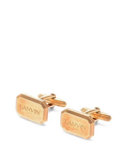 Lanvin Natural Logo Cufflinks for men