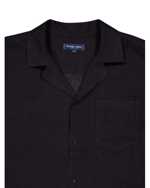 Camicia Angelo di Frescobol Carioca in Black da Uomo