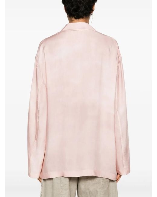 Acne Pink Oversized Twill Jacket