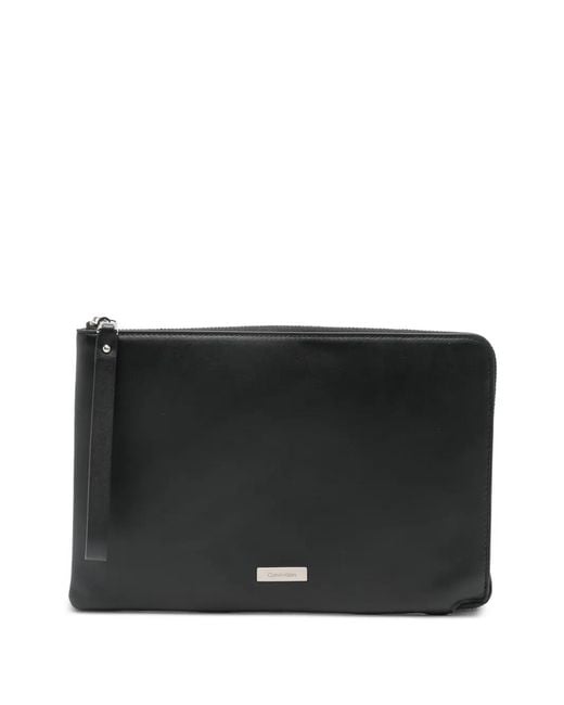 Calvin Klein Black Zip Shoulder Bag for men