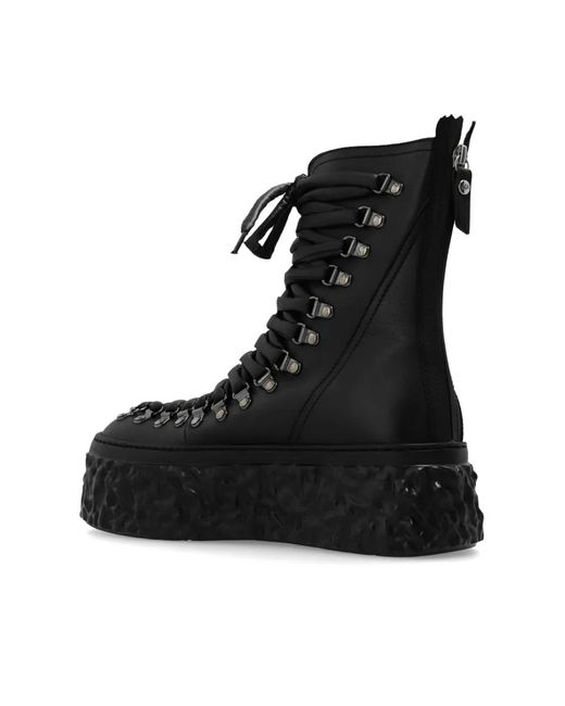 Agl Attilio Giusti Leombruni Black Lace-Up Leather Boots