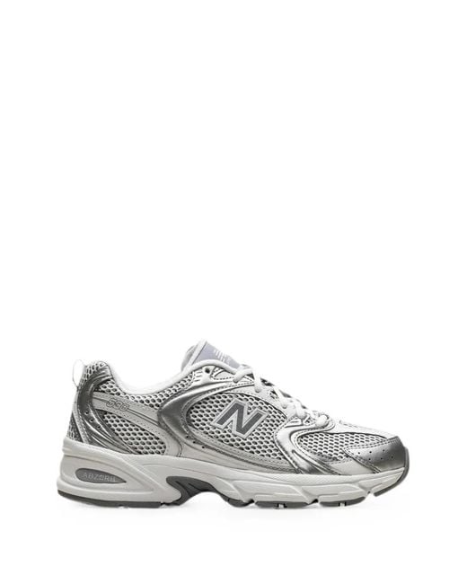 New Balance White 530 Mesh Sneakers