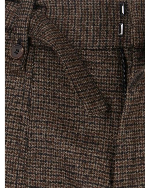 Eudon Choi Brown Pleated Trousers