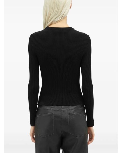 Top Con Aberturas MSGM de color Black