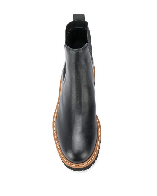 Hogan Black Leather Ankle Boots