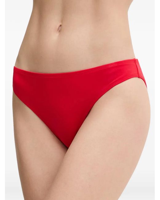 EA7 Red Logo-Print Bikini
