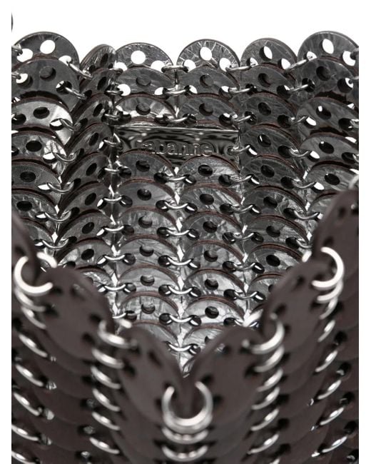 Rabanne Black Chain-Link Scalloped Cross Body Bag
