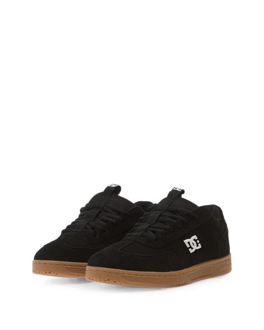 DC Shoes Black Astrix S Logo-Patch Sneakers for men