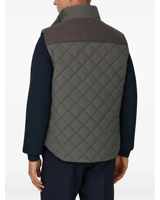 Boggi Gray Padded Gilet for men