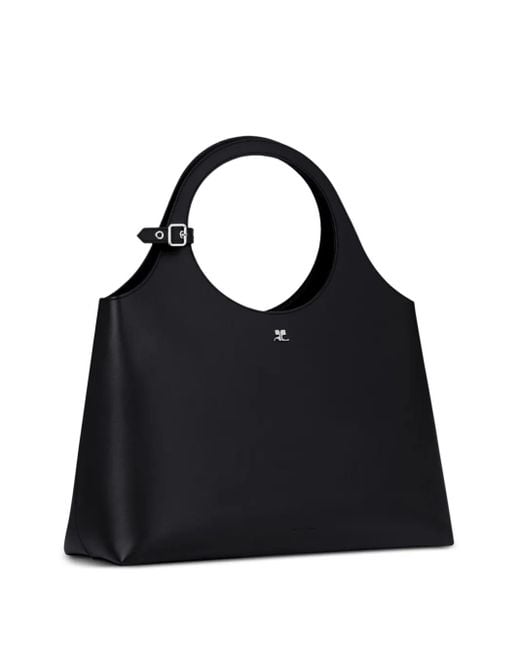 Courreges Black Large Holy Day Tote Bag