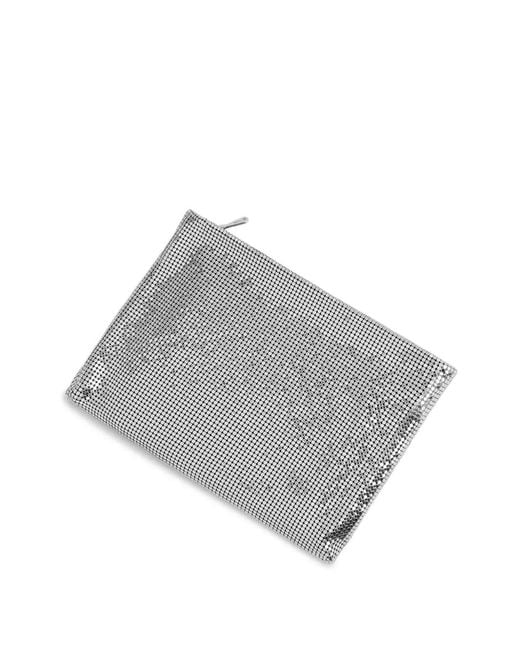 Rabanne Gray Mesh Pouch